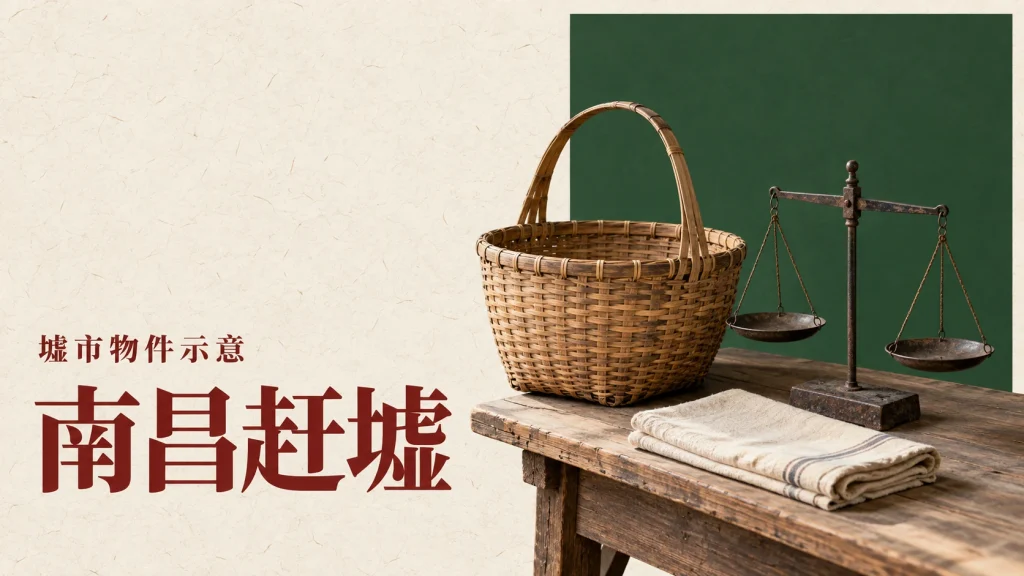 南昌赶墟主题的墟市物件示意