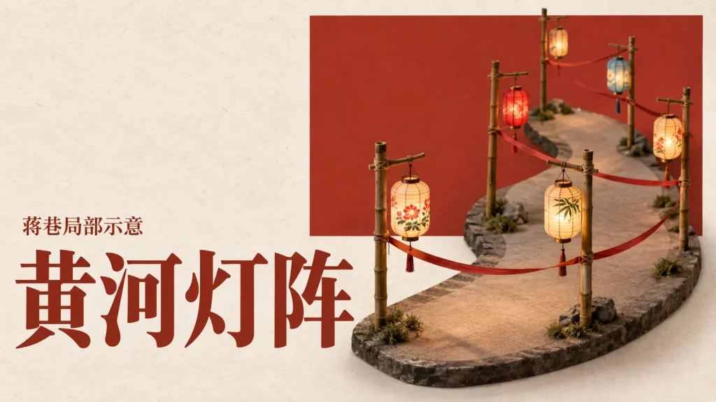 蒋巷黄河灯阵局部灯路示意