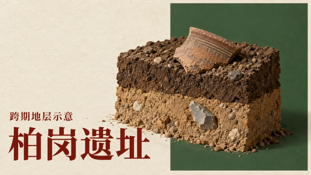 柏岗遗址主题的跨期地层示意