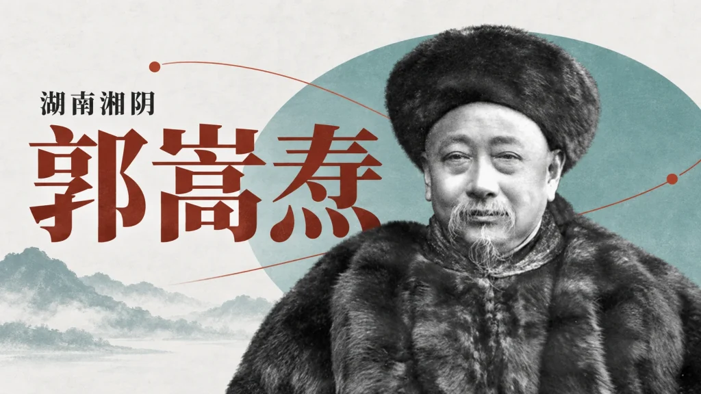 郭嵩焘历史肖像中的皮帽、胡须与皮裘，非故居外观