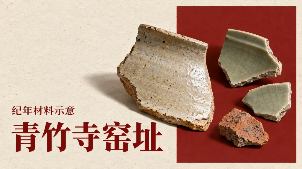 青竹寺窑址主题的纪年材料示意