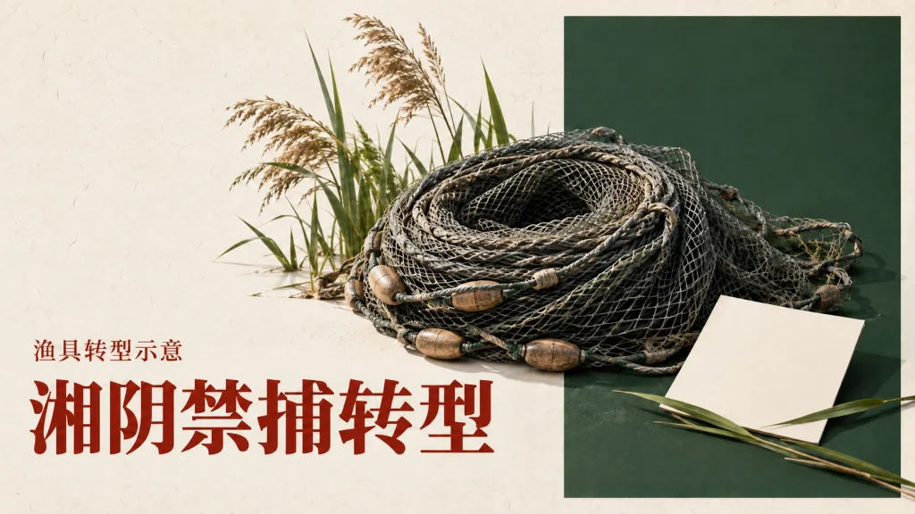 湘阴禁捕转型主题的渔具转型示意