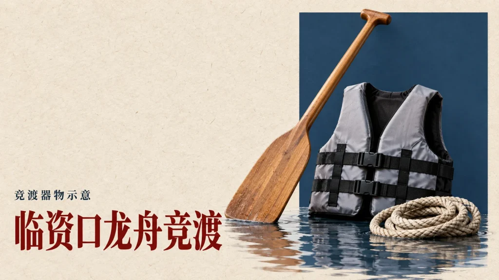 临资口龙舟竞渡主题的竞渡器物示意