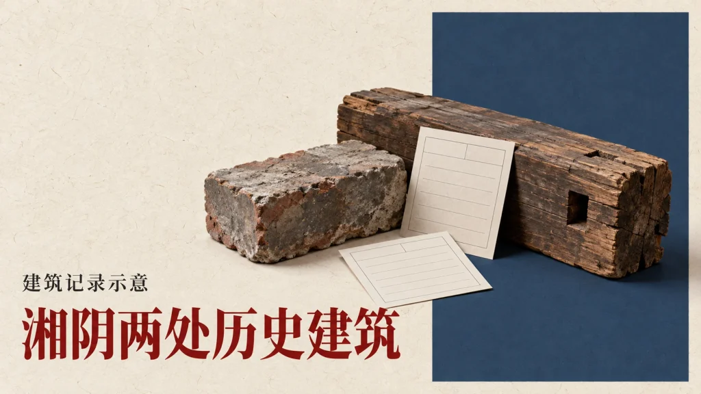 湘阴两处历史建筑主题的建筑记录示意