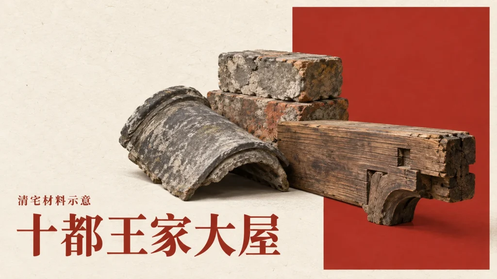十都王家大屋主题的清宅材料示意