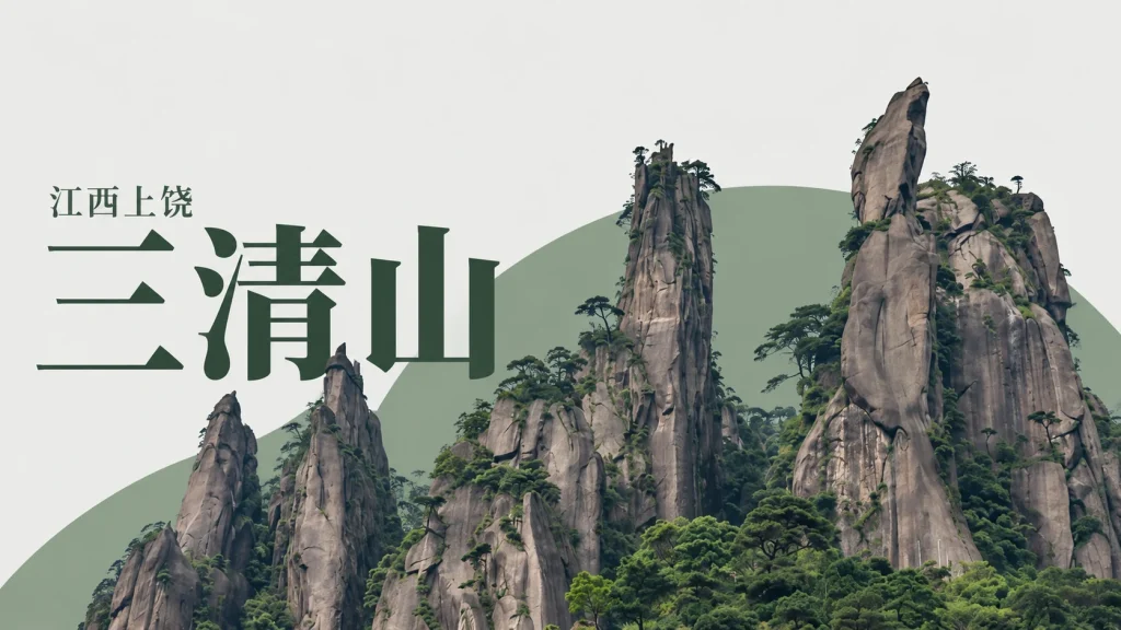 三清山花岗岩峰柱与山体植被，未指认具体峰名