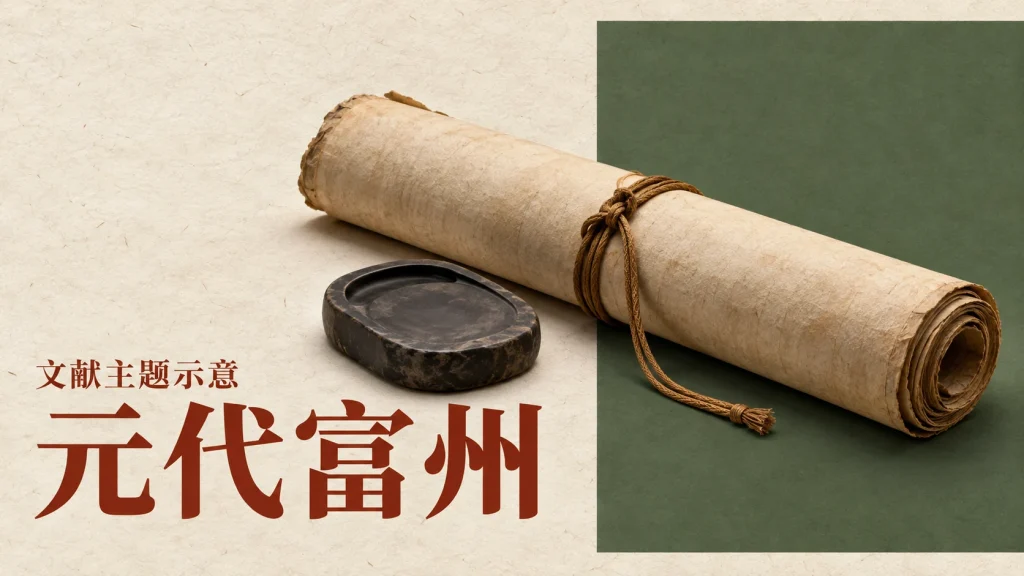 元代富州主题的文献主题示意