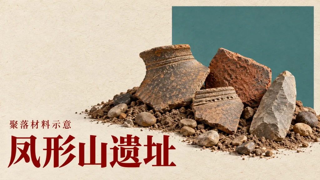 凤形山遗址主题的聚落材料示意