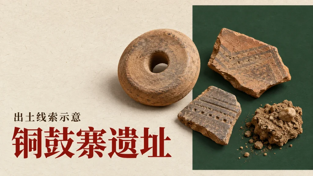 铜鼓寨遗址主题的出土线索示意