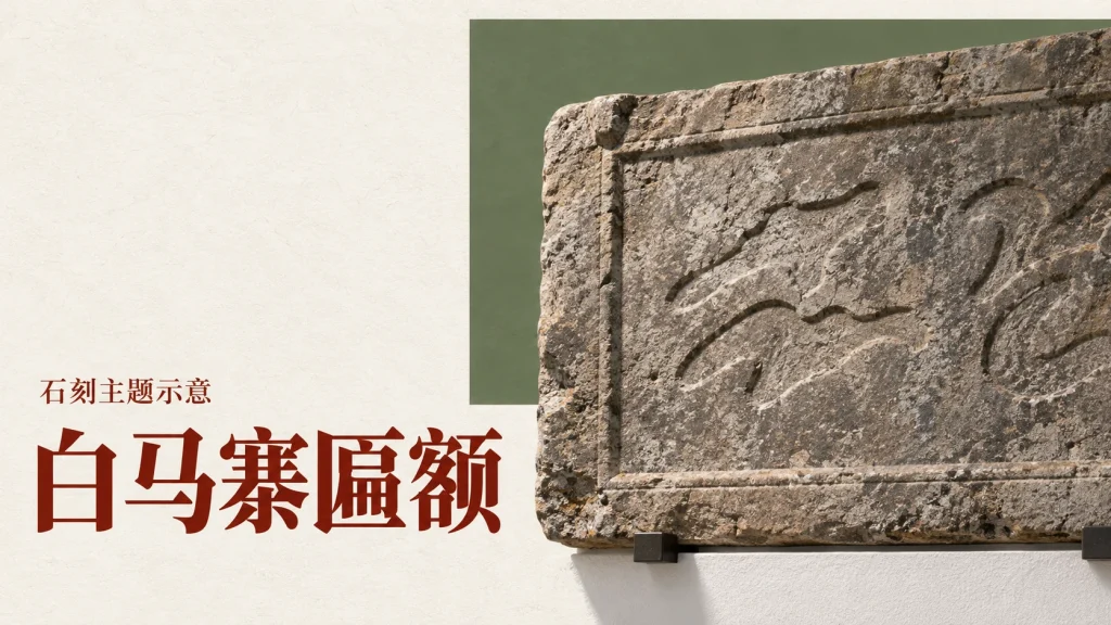 白马寨匾额主题的石刻主题示意