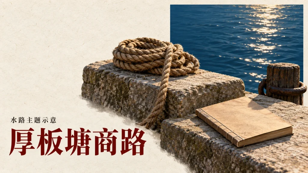 厚板塘商路主题的水路主题示意